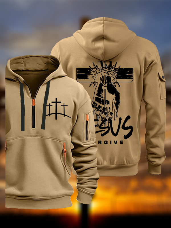 Jesus Forgive Jesus God Christian Zipper Hoodies