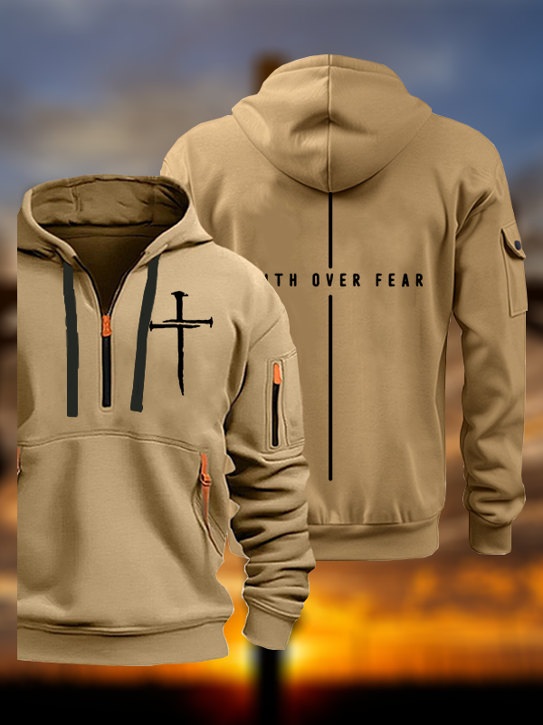 Faith Over Fear Jesus God Christian Zipper Hoodies