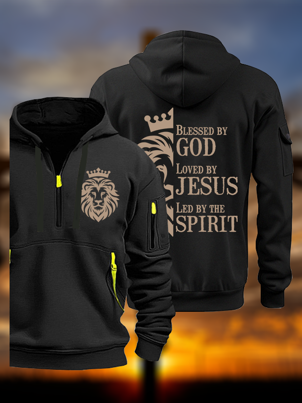 Blessed Loved Led Jesus God Christian Zipper Hoodies