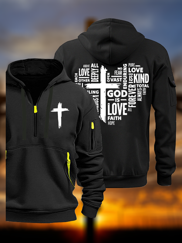 God is Love Jesus God Christian Zipper Hoodies
