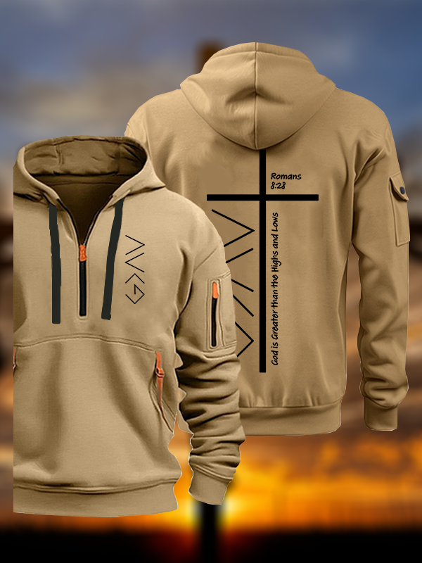 God Is Greater Than The Highs And Lows  Jesus God Christian Zipper Hoodies