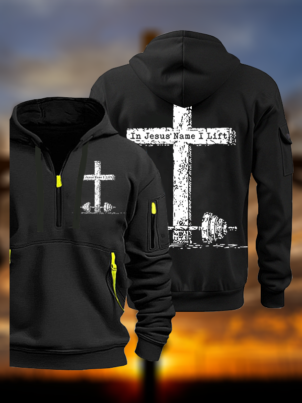 In Jesus' Name I Lift  Jesus God Christian Zipper Hoodies