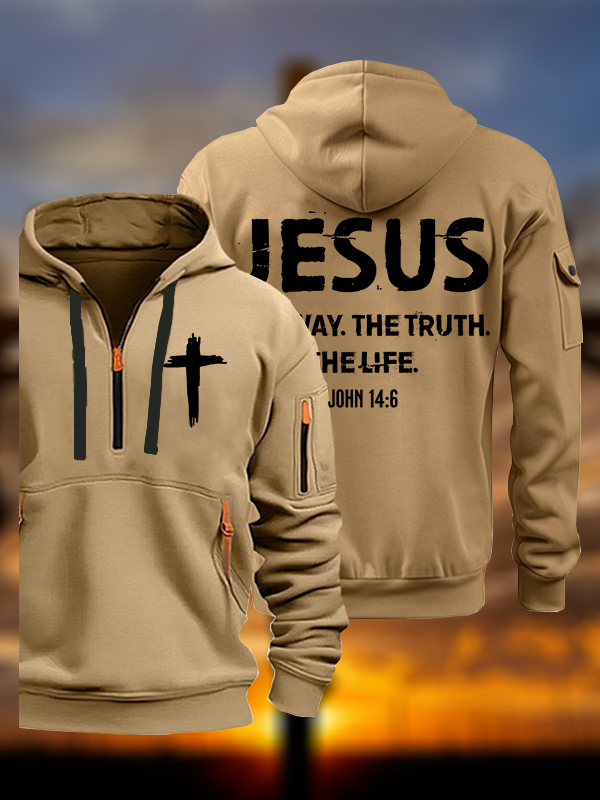 Jesus the Way the Truth the Life Jesus God Christian Zipper Hoodies