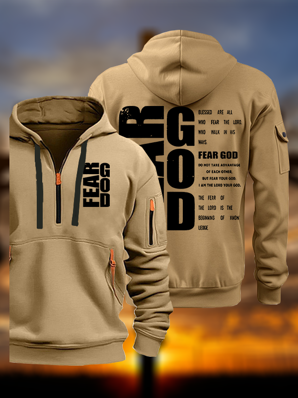 Fear God Jesus God Christian Zipper Hoodies
