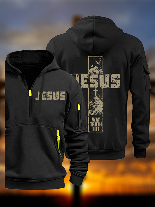 The Way, The Truth, The Life Jesus God Christian Zipper Hoodies