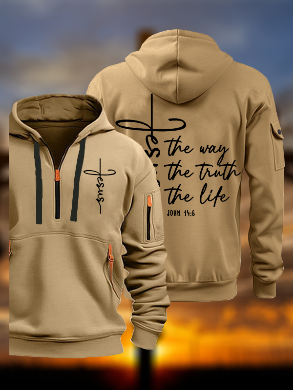 Jesus The Way Truth Life Jesus God Christian Zipper Hoodies