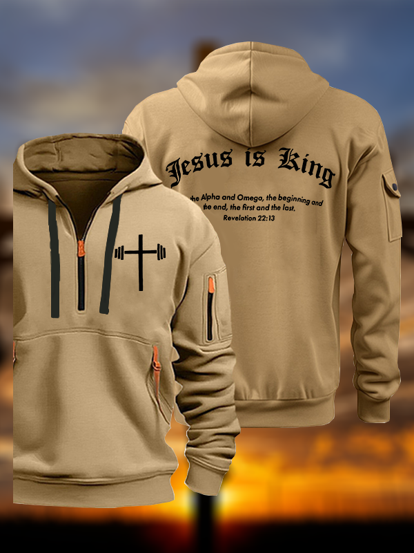 Jesus Is King Jesus God Christian Zipper Hoodies