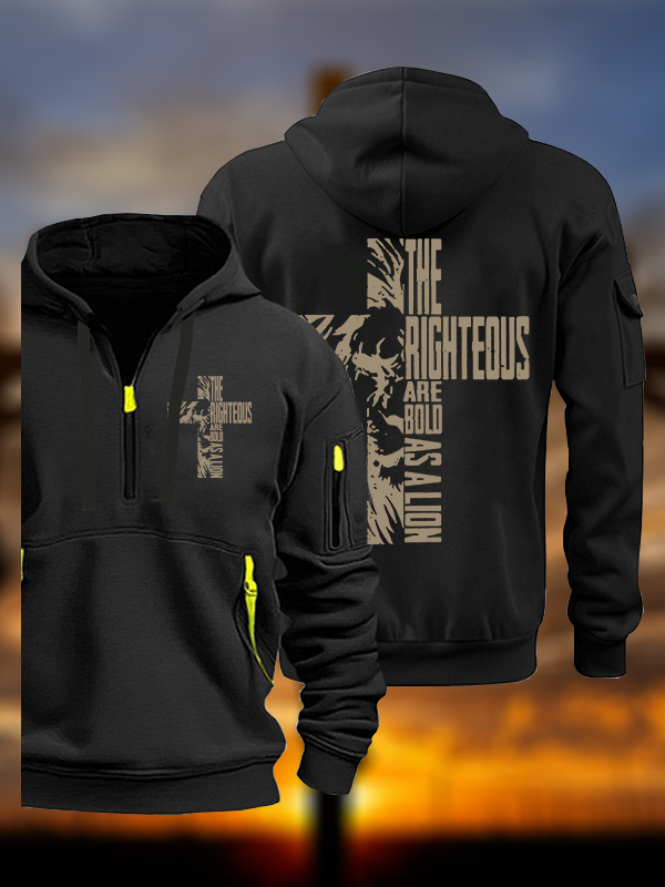 Bold as A Lion Jesus God Christian Zipper Hoodies