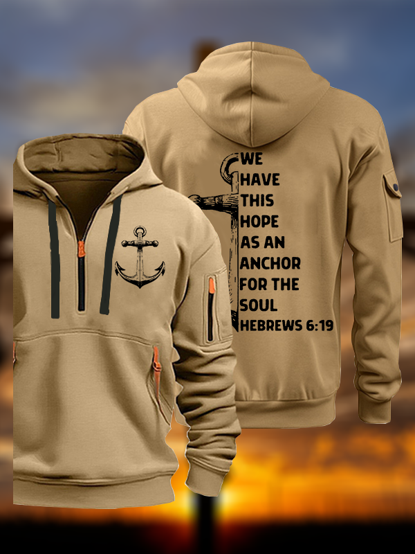 Hope As Anchor Jesus God Christian Zipper Hoodies