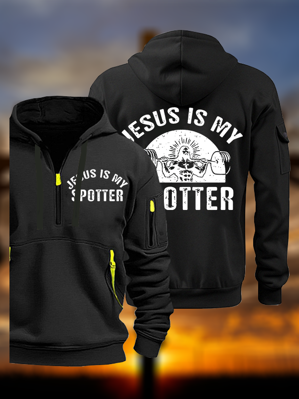 Jesus Is My Spotter Jesus God Christian Zipper Hoodies