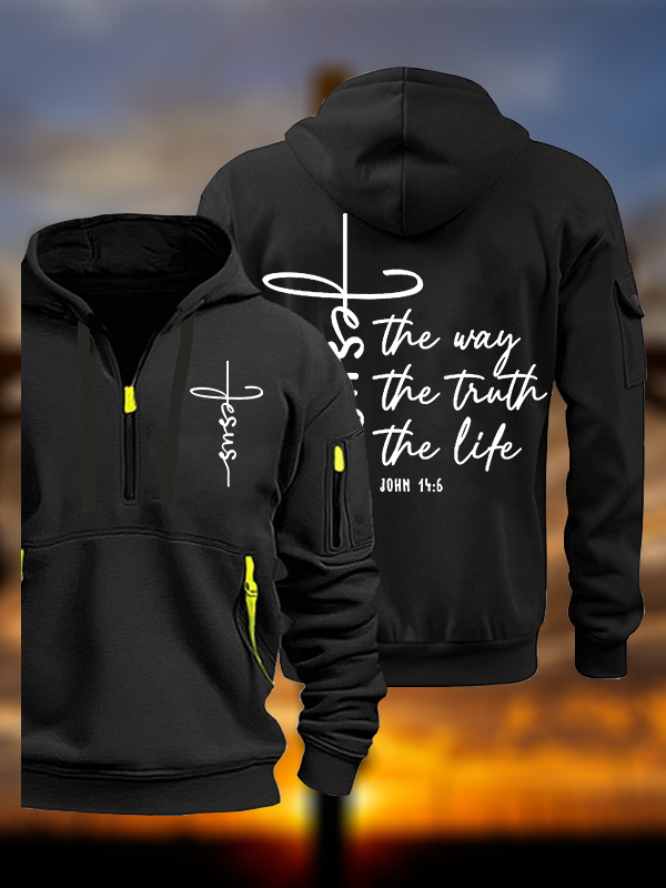 Jesus The Way Truth Life Jesus God Christian Zipper Hoodies