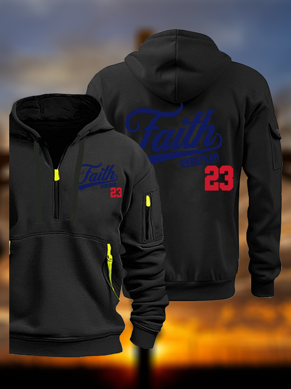Faith Over Fear Jesus God Christian Zipper Hoodies