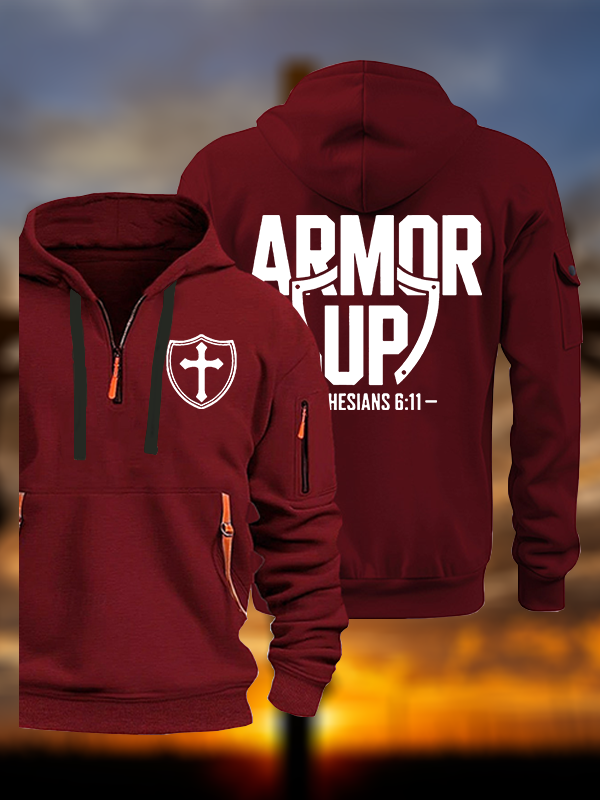 Armor Up Jesus God Christian Zipper Hoodies