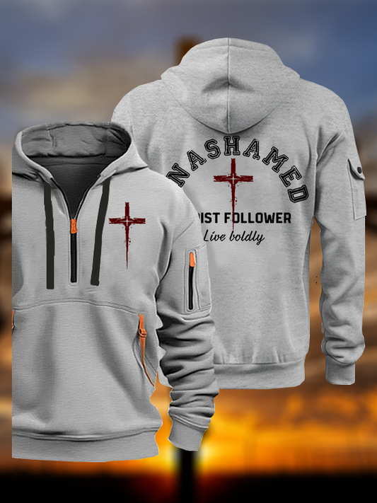 Unashamed Christ Follower Jesus God Christian Zipper Hoodies