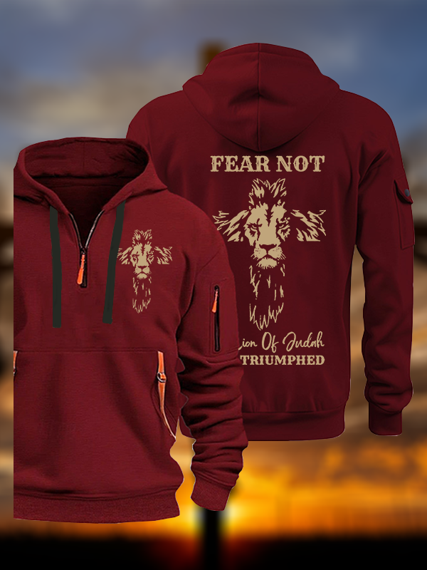 Fear Not  Jesus God Christian Zipper Hoodies