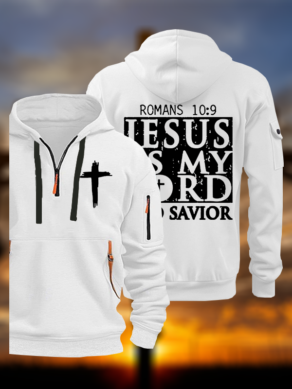Jesus Is My Lord and Savior Jesus God Christian Zipper Hoodies
