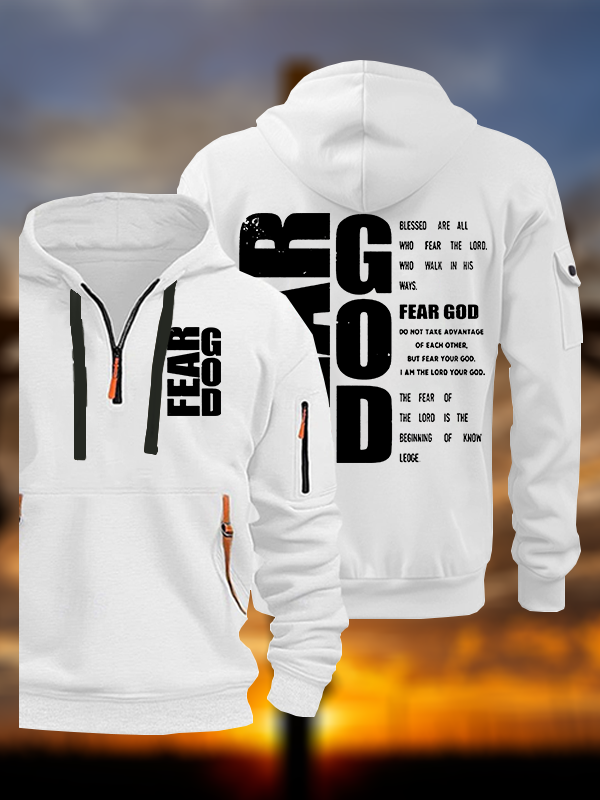 Fear God Jesus God Christian Zipper Hoodies
