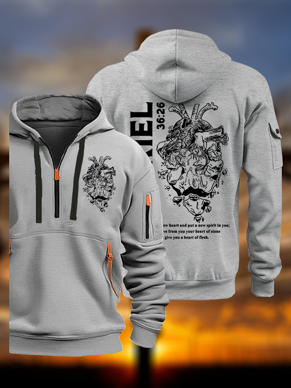 I Will Give You A New Heart And Put A New Spirit Jesus God Christian Zipper Hoodies