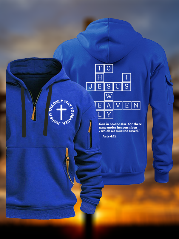 Jesus Is The Only Way To Heaven Jesus God Christian Zipper Hoodies