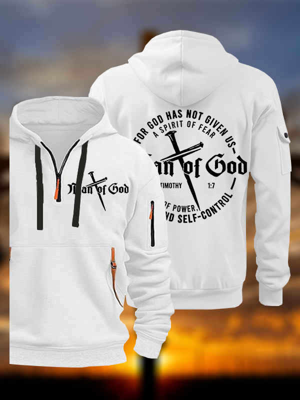 Man of God Jesus God Christian Zipper Hoodies