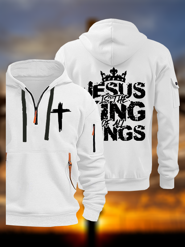 Jesus Christ Is King  Jesus God Christian Zipper Hoodies