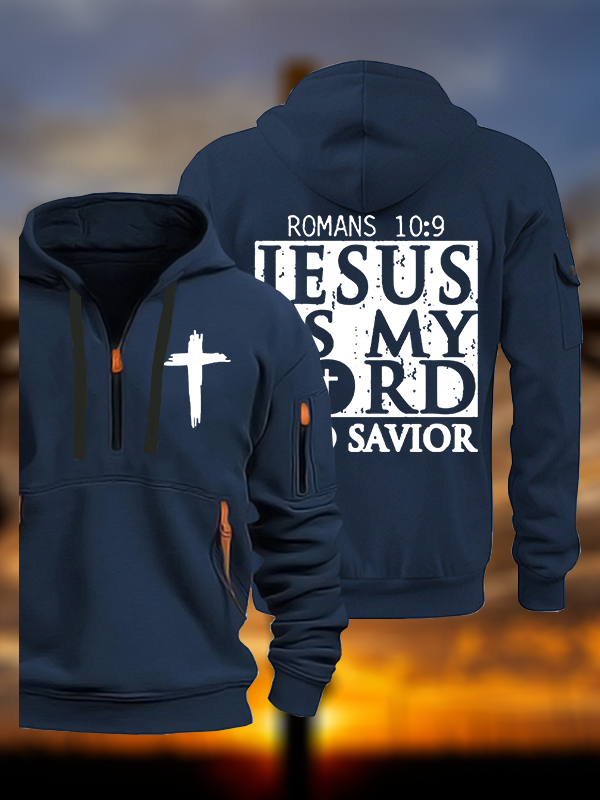 Jesus Is My Lord and Savior Jesus God Christian Zipper Hoodies