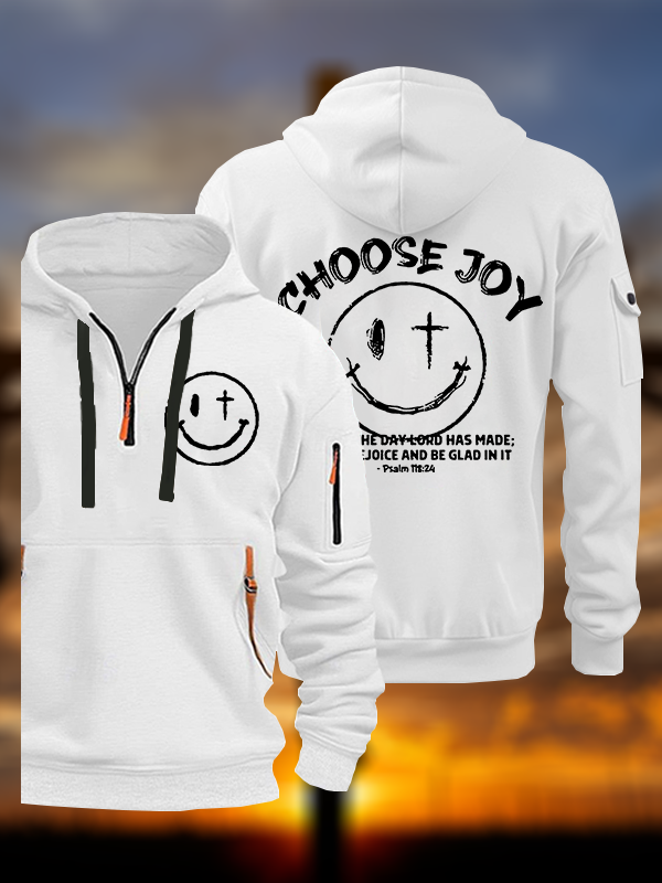 Choose Joy Jesus God Christian Zipper Hoodies