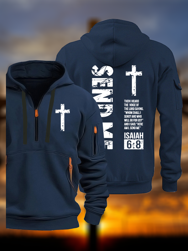 Send Me Isaiah 6:8 Jesus God Christian Zipper Hoodies