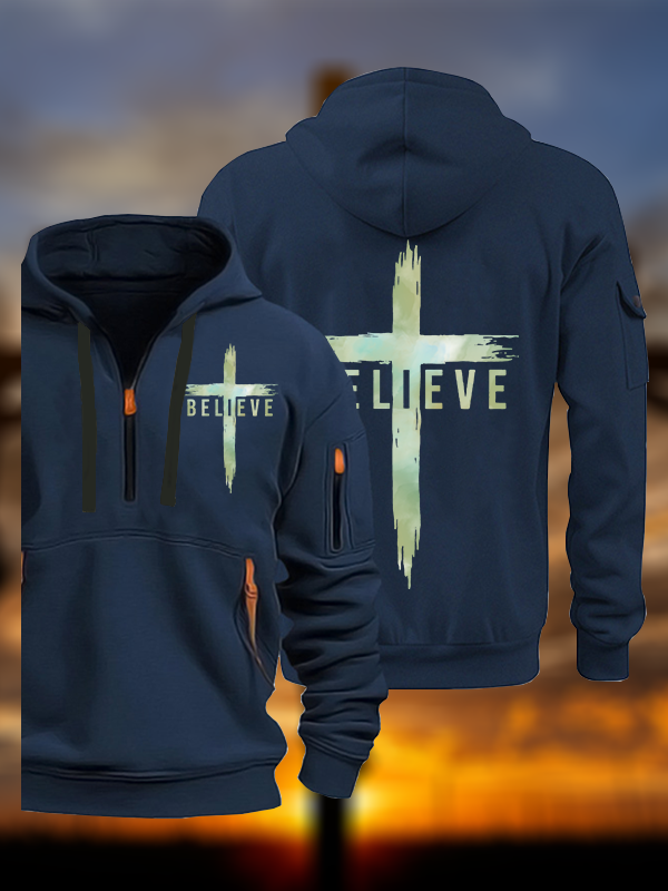 Believe Jesus God Christian Zipper Hoodies