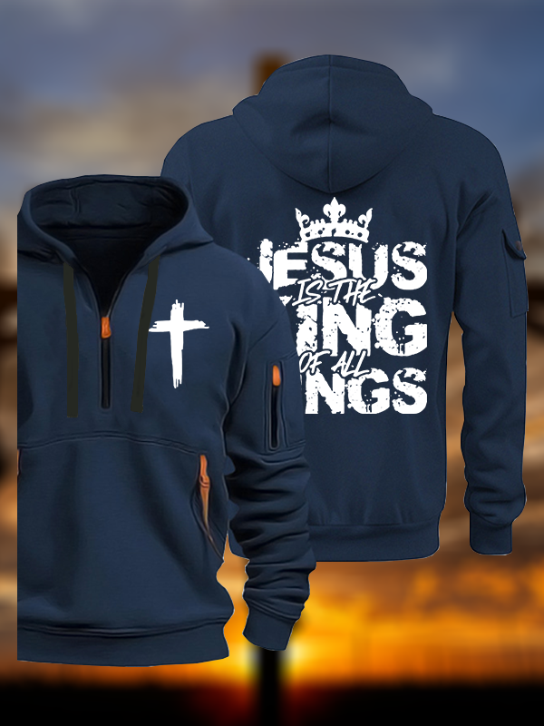 Jesus Christ Is King  Jesus God Christian Zipper Hoodies