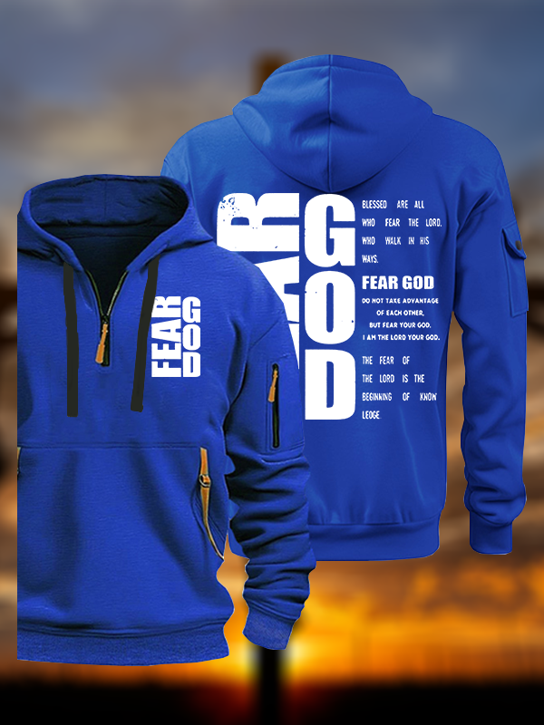 Fear God Jesus God Christian Zipper Hoodies