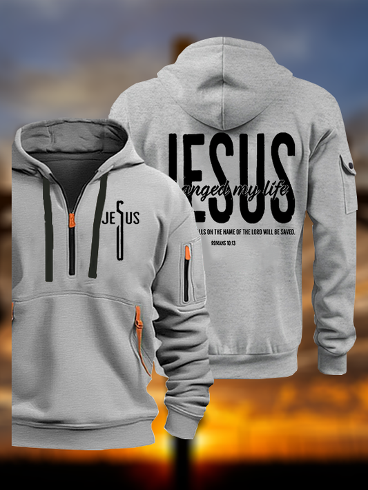 Jesus Changed My Life Jesus God Christian Zipper Hoodies