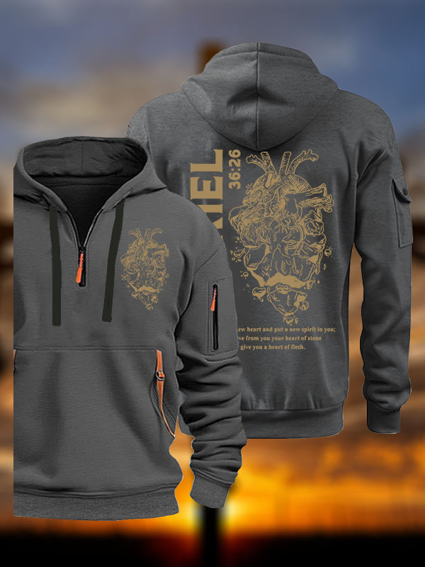 I Will Give You A New Heart And Put A New Spirit Jesus God Christian Zipper Hoodies