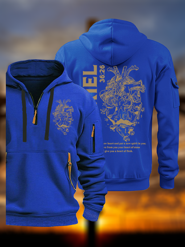 I Will Give You A New Heart And Put A New Spirit Jesus God Christian Zipper Hoodies