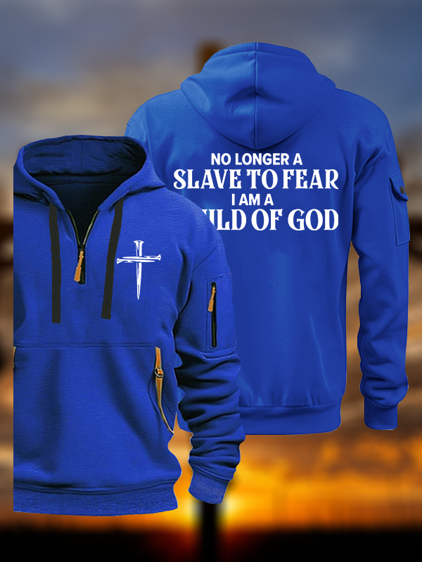 No Longer A Slave To Fear Jesus God Christian Zipper Hoodies