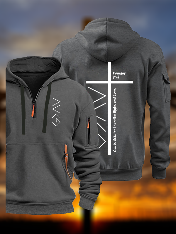 God Is Greater Than The Highs And Lows  Jesus God Christian Zipper Hoodies