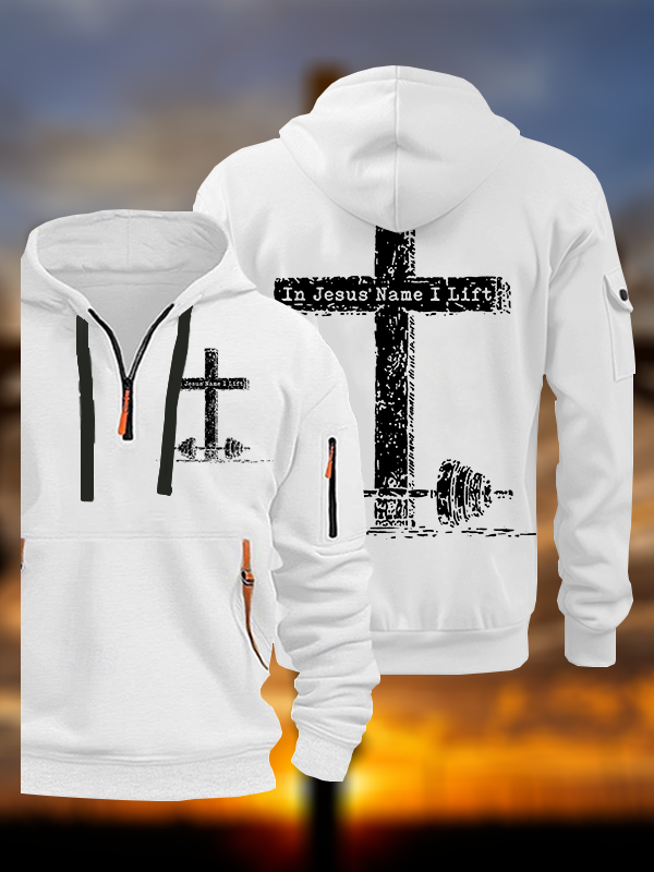 In Jesus' Name I Lift  Jesus God Christian Zipper Hoodies