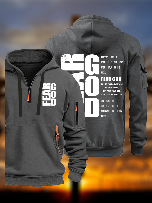 Fear God Jesus God Christian Zipper Hoodies