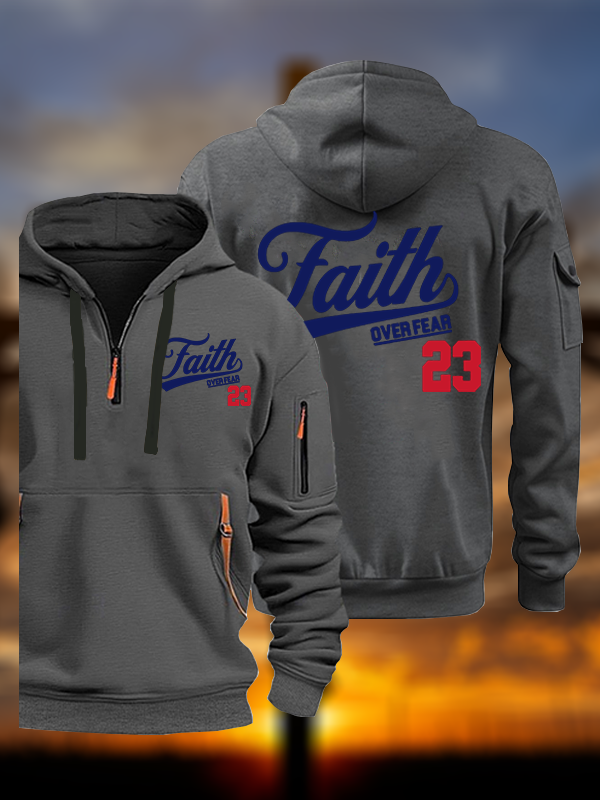 Faith Over Fear Jesus God Christian Zipper Hoodies