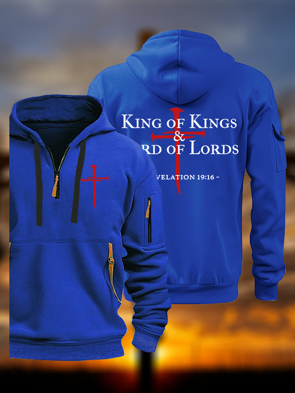 King of kings & Lord of Lords Jesus God Christian Zipper Hoodies