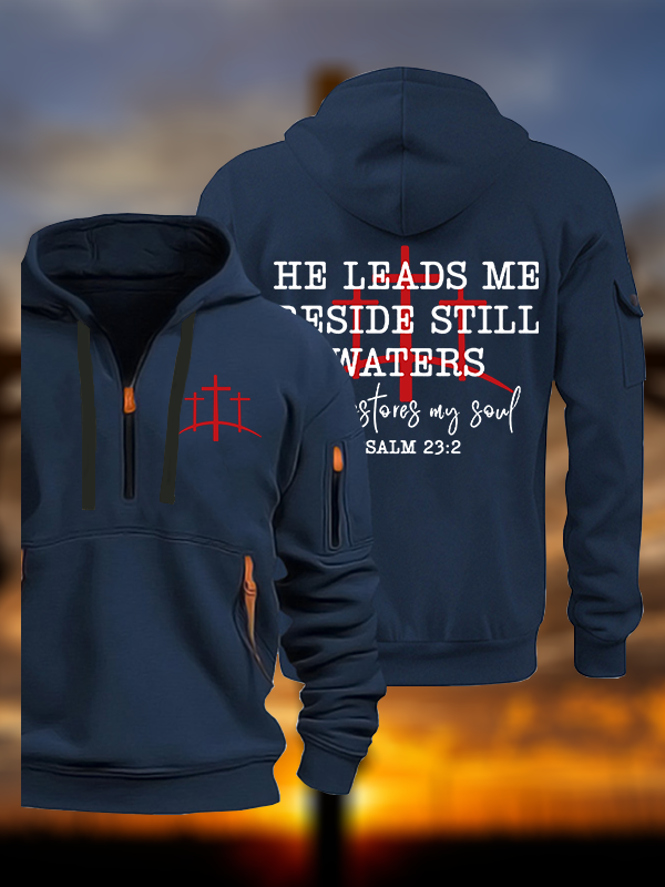 He Restores My Soul  Jesus God Christian Zipper Hoodies