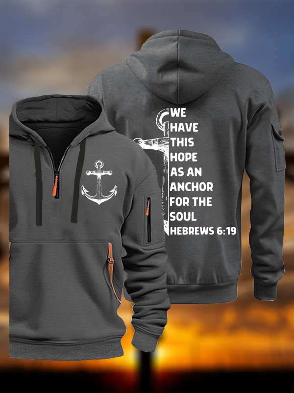 Hope As Anchor Jesus God Christian Zipper Hoodies