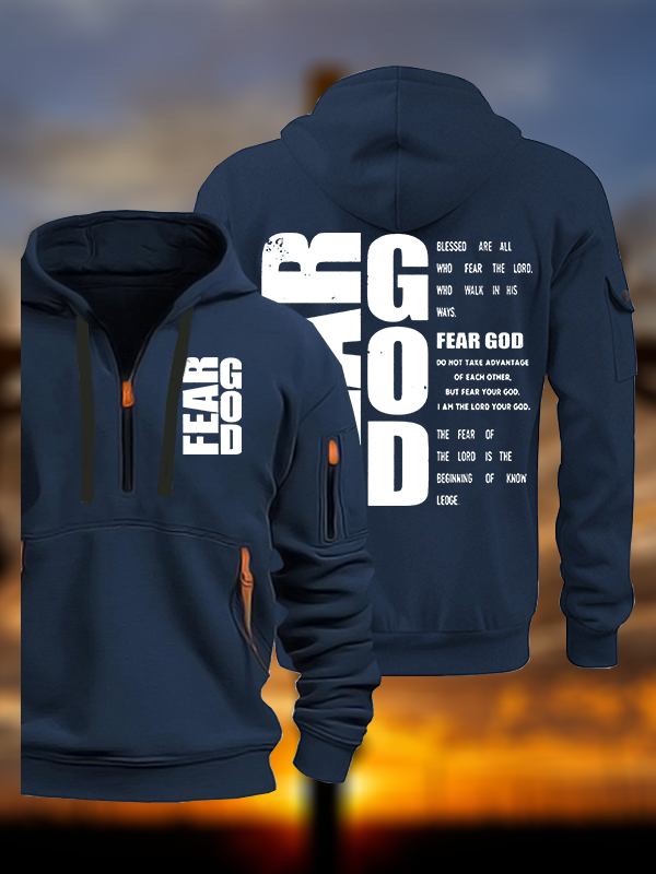 Fear God Jesus God Christian Zipper Hoodies