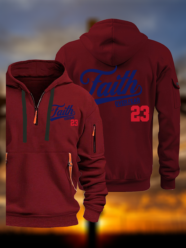 Faith Over Fear Jesus God Christian Zipper Hoodies
