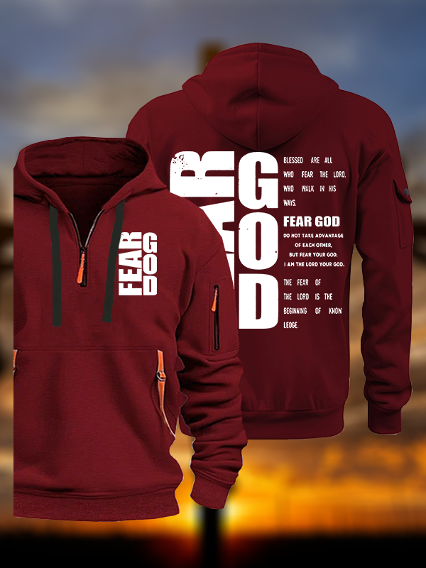 Fear God Jesus God Christian Zipper Hoodies