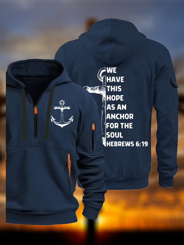 Hope As Anchor Jesus God Christian Zipper Hoodies