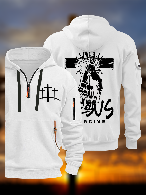 Jesus Forgive Jesus God Christian Zipper Hoodies