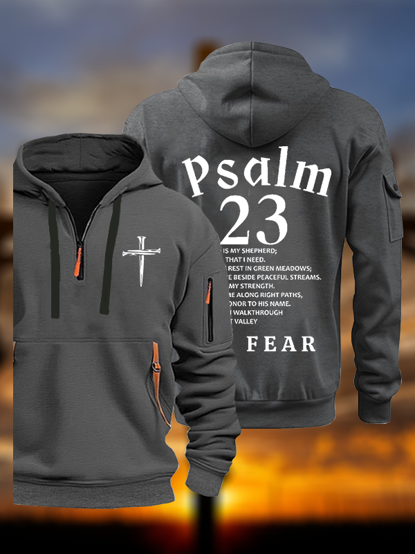 Psalm 23 Jesus God Christian Zipper Hoodies