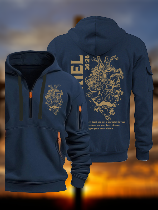 I Will Give You A New Heart And Put A New Spirit Jesus God Christian Zipper Hoodies