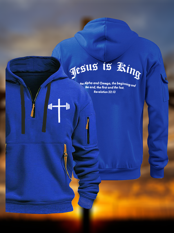 Jesus Is King Jesus God Christian Zipper Hoodies